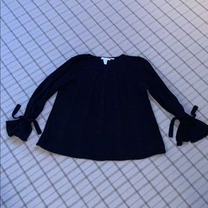 Design History cable sweater with wrist ties